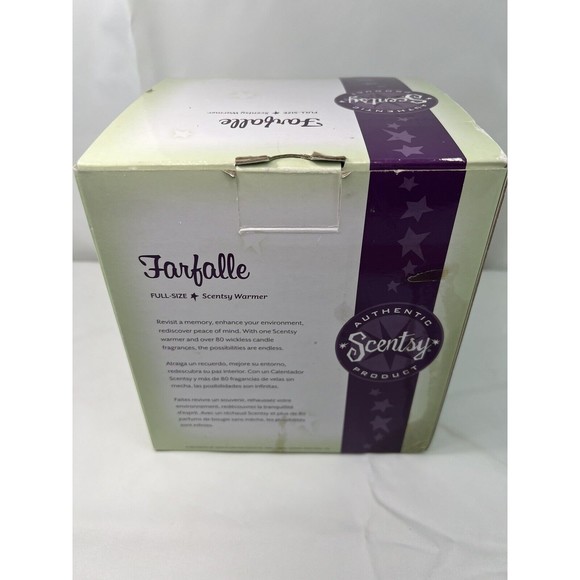 Scentsy Warmer Farfalle Retired DSW-FARF Brown Flowers‎ Leaves Full Size - Picture 2 of 6